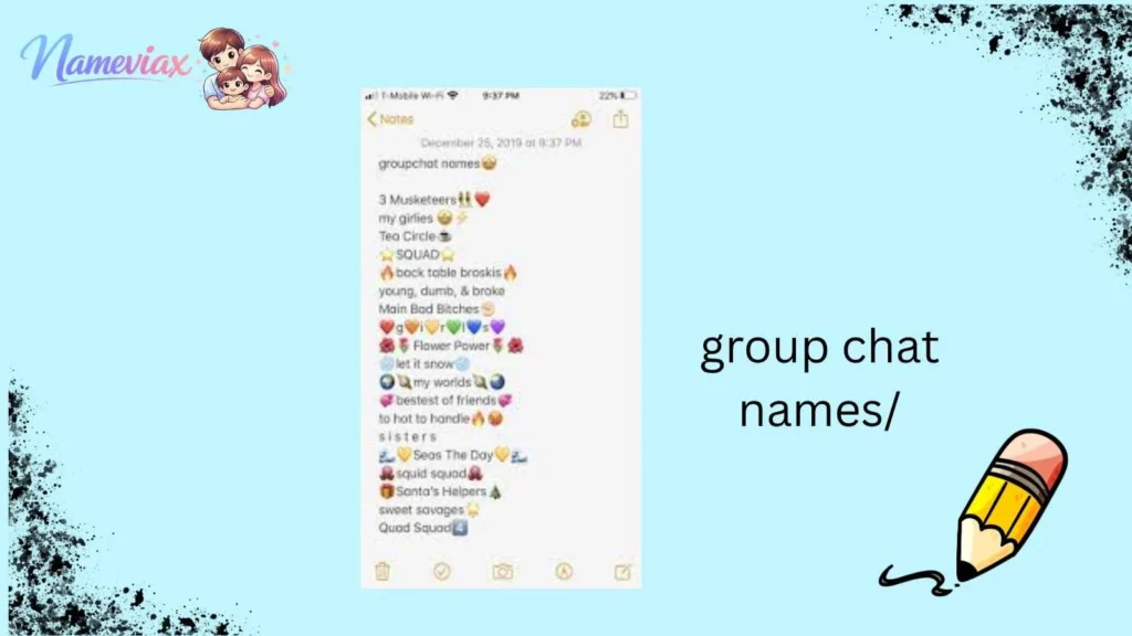 group chat names/