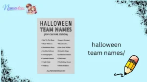 halloween team names/